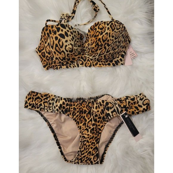 New Victoria's Secret Leopard Print Bikini - Picture 4 of 7